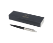 Matte balpen met chromen afwerking kleur zwart