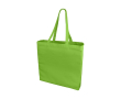 Gekleurde tote handtas van 220 gram kleur limoen groen