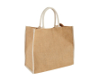 Tote bag van jute kleur wit