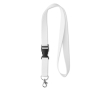 Sublimatie keycord met gesp, levering 6 – 8 dagen kleur wit