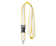 Keycords met satijnen laag, levering 6 - 8 dagen kleur geel