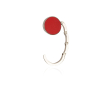 Goedkope, gepersonaliseerde tassenhanger kleur rood