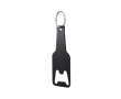 Sleutelhanger en flesopener in flesvorm kleur zwart