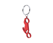 Motorvormige sleutelhanger en flesopener kleur rood