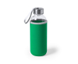 Reclame fles met handige hoes kleur groen