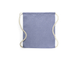 Rugzak van gerecycled katoenen touw 120 gr / m2 kleur blauw