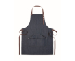 Verstelbaar keukenschort van denim kleur blauw
