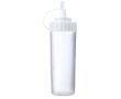 Huisdier dispenserfles met logo (300ml) kleur wit