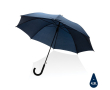 Impact rPET stormparaplu met logo kleur marineblauw