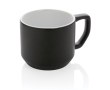 Keramische mok met logo (350ml) kleur zwart