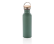 Enkelwandige RVS fles met logo (700ml) kleur groen