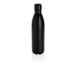 Effen RVS waterfles met logo (750ml) kleur zwart