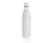 Effen RVS waterfles met logo (750ml) kleur wit