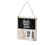Kerstboomvormig ornament met logo kleur licht hout