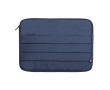 Eco laptoptas met logo en urban design kleur marineblauw