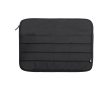 Eco laptoptas met logo en urban design kleur zwart