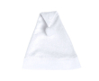 Zachte kerstmuts met logo van polyester kleur wit