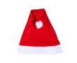 Zachte kerstmuts met logo van polyester kleur rood