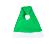 Zachte kerstmuts met logo van polyester kleur groen