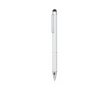 Pointer balpen met logo en felle kleuren kleur wit