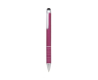 Pointer balpen met logo en felle kleuren kleur fuchsia