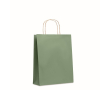Middelgrote tas van gerecycled papier kleur groen
