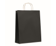 Grote papieren tas met logo kleur zwart