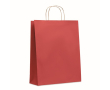 Grote papieren tas met logo kleur rood