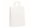 Grote papieren tas met logo kleur wit