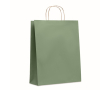 Grote papieren tas met logo kleur groen