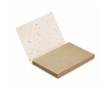 Eco notitieblok met logo kleur wit