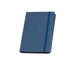 Gepersonaliseerd notitieboek met RPET kaft kleur blauw