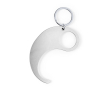 No-contact sleutelhanger met rond ontwerp kleur zilver