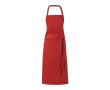 Katoenen schort met opdruk, 240 g/m2 kleur rood