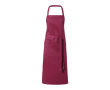 Katoenen schort met opdruk, 240 g/m2 kleur bordeaux