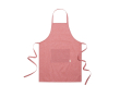 Schort met logo van gerecycled katoen kleur gemarmerd rood