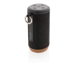 Duurzame watervaste speaker met logo kleur zwart