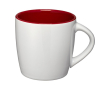 Bedrukte koffiebekers met gekleurde binnenzijde kleur donkerrood