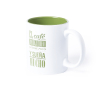 Mok met laserlogo in geschenkdoosje kleur groen