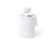 Glazen waterfles met softshell hoesje kleur wit