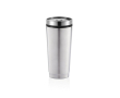 Thermische to go bekers met logo kleur zilver