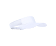 Polyester zonneklep voor merchandising kleur wit