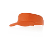 Katoenen zonneklep met bedrijfslogo kleur oranje