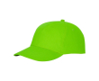 Katoenen bedrukte petten, 175 g/m2 kleur limoen groen
