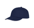 Katoenen pet met logo, 175 g/m2 kleur marineblauw