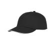 Katoenen pet met logo, 175 g/m2 kleur zwart