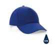 Bedrukte petten van gerecycled katoen, 190 g/m2 kleur blauw