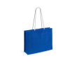 Mooie, jute tas met logo (draagkracht 9kg) kleur blauw