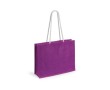 Mooie, jute tas met logo (draagkracht 9kg) kleur fuchsia
