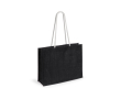 Mooie, jute tas met logo (draagkracht 9kg) kleur zwart